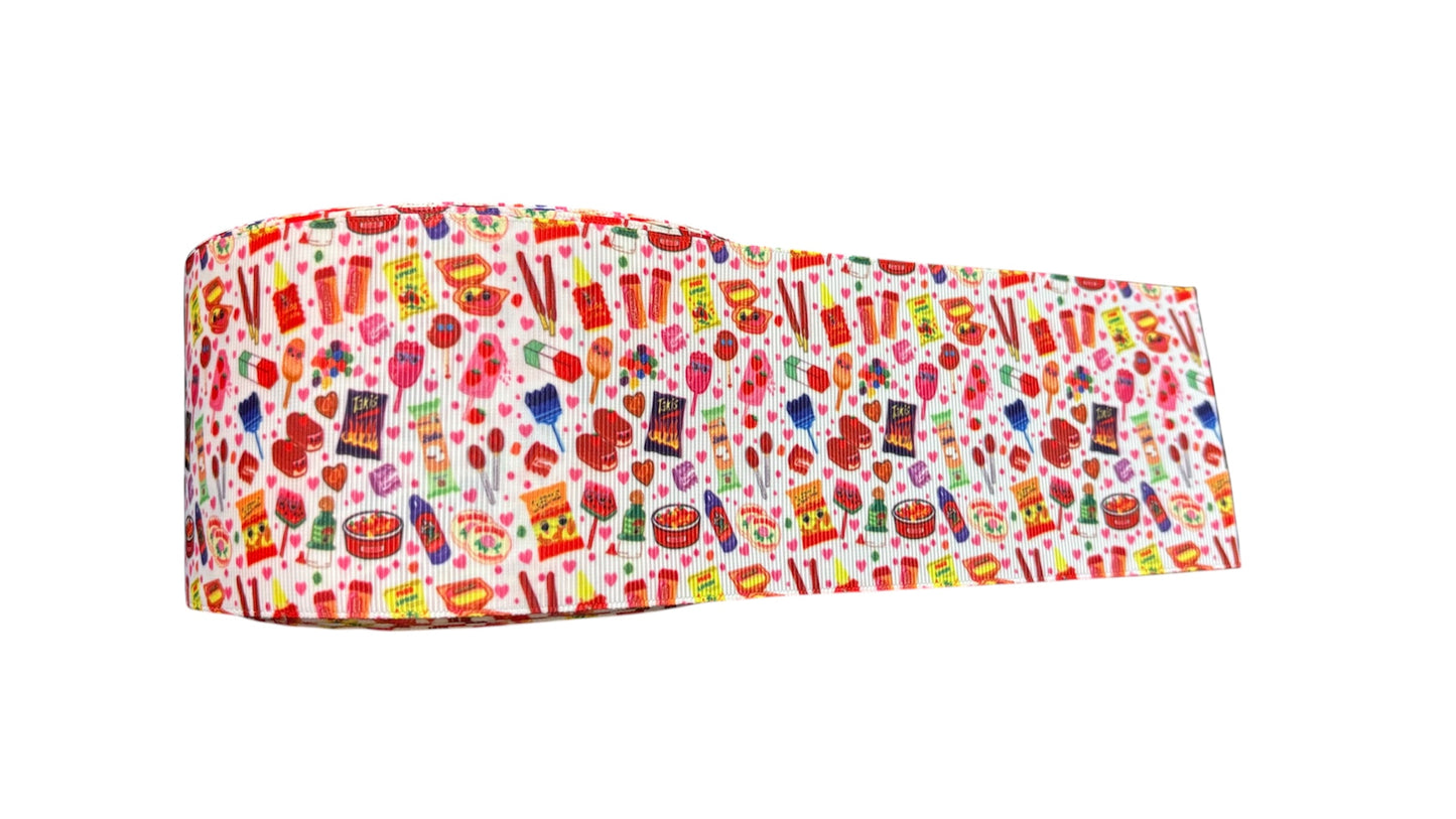 Kawaii Mexican Snacks Grosgrain Ribbon