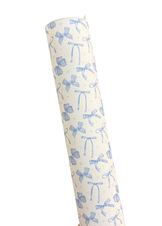 Light Blue Coquette Faux Leather Sheets
