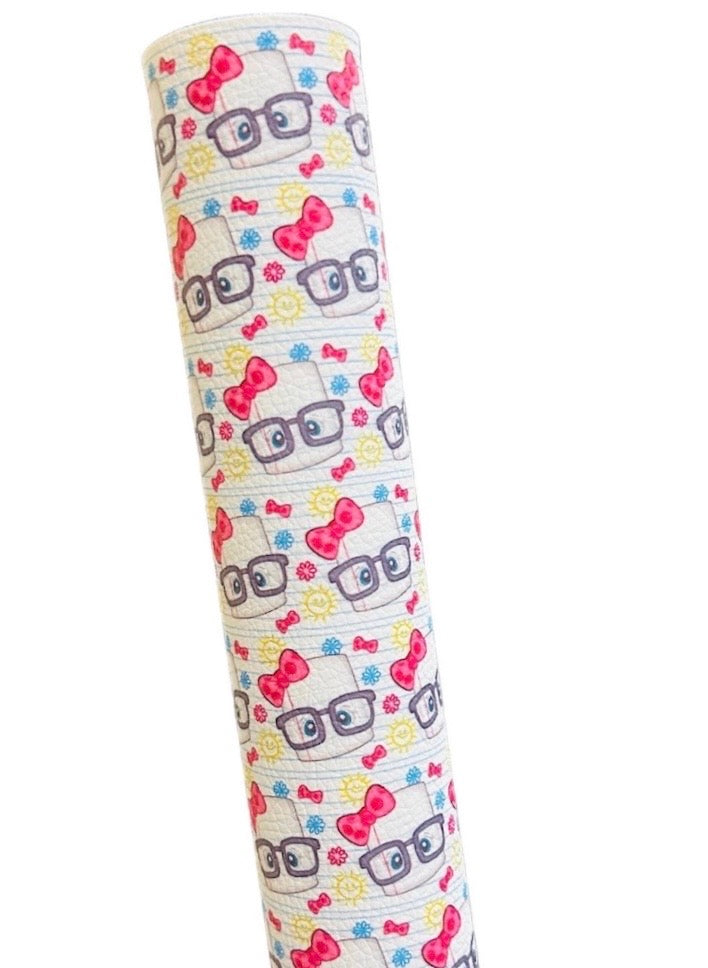 Kawaii Notebook Paper Faux Leather Sheets