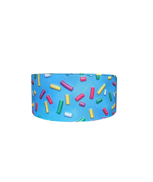 2” Blue Sprinkles Ribbon