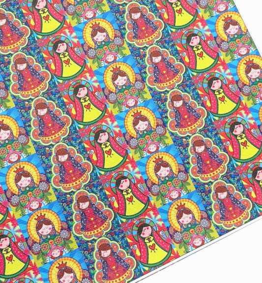 Virgencita Faux Leather Sheets