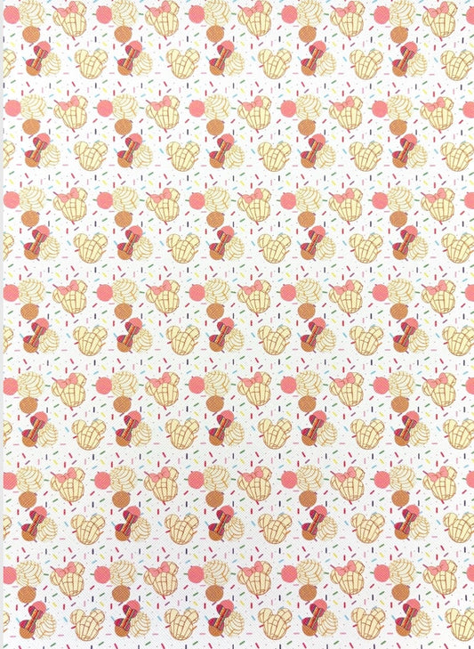 Concha Sprinkles Faux Leather Sheets