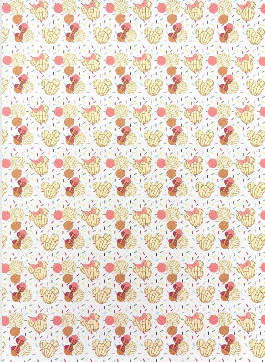 Concha Sprinkles Faux Leather Sheets