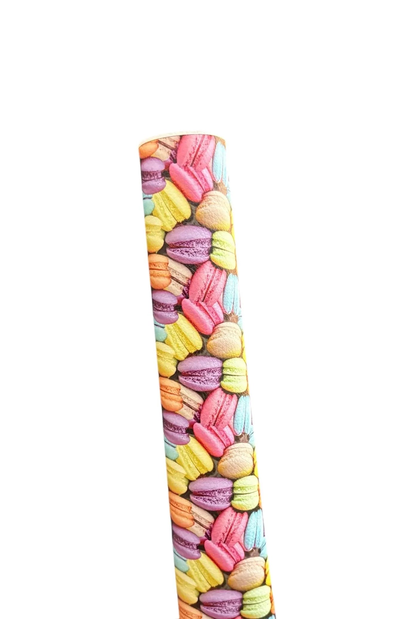 Macaron Cookies Faux Leather Sheets