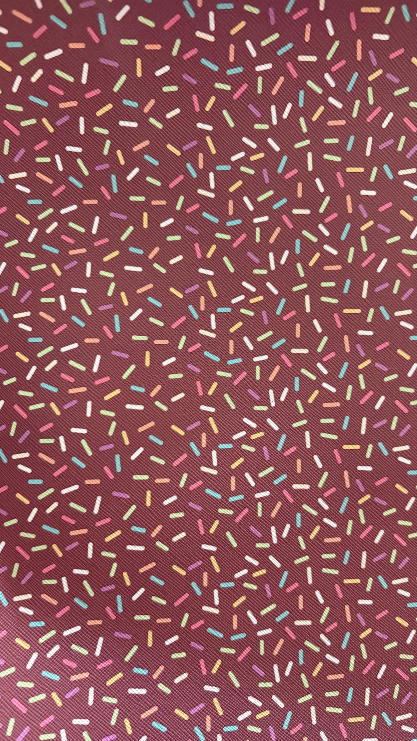 Chocolate Sprinkles Faux Leather Sheets