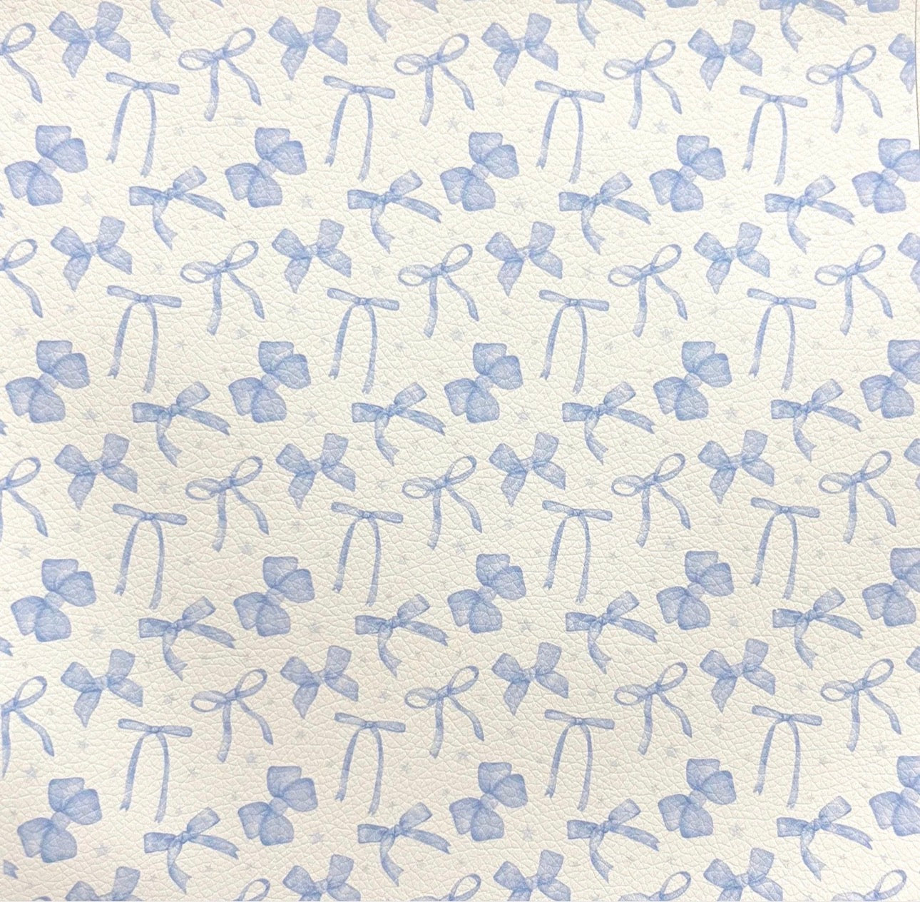 Light Blue Coquette Faux Leather Sheets