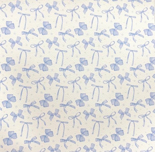 Light Blue Coquette Faux Leather Sheets