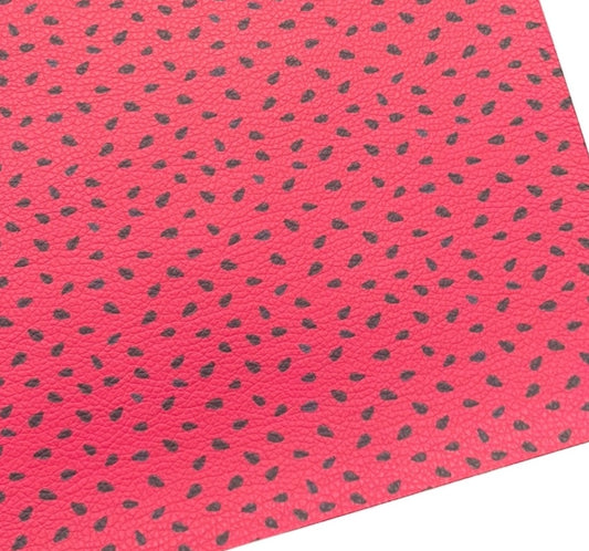 Watermelon Seeds Faux Leather Sheets