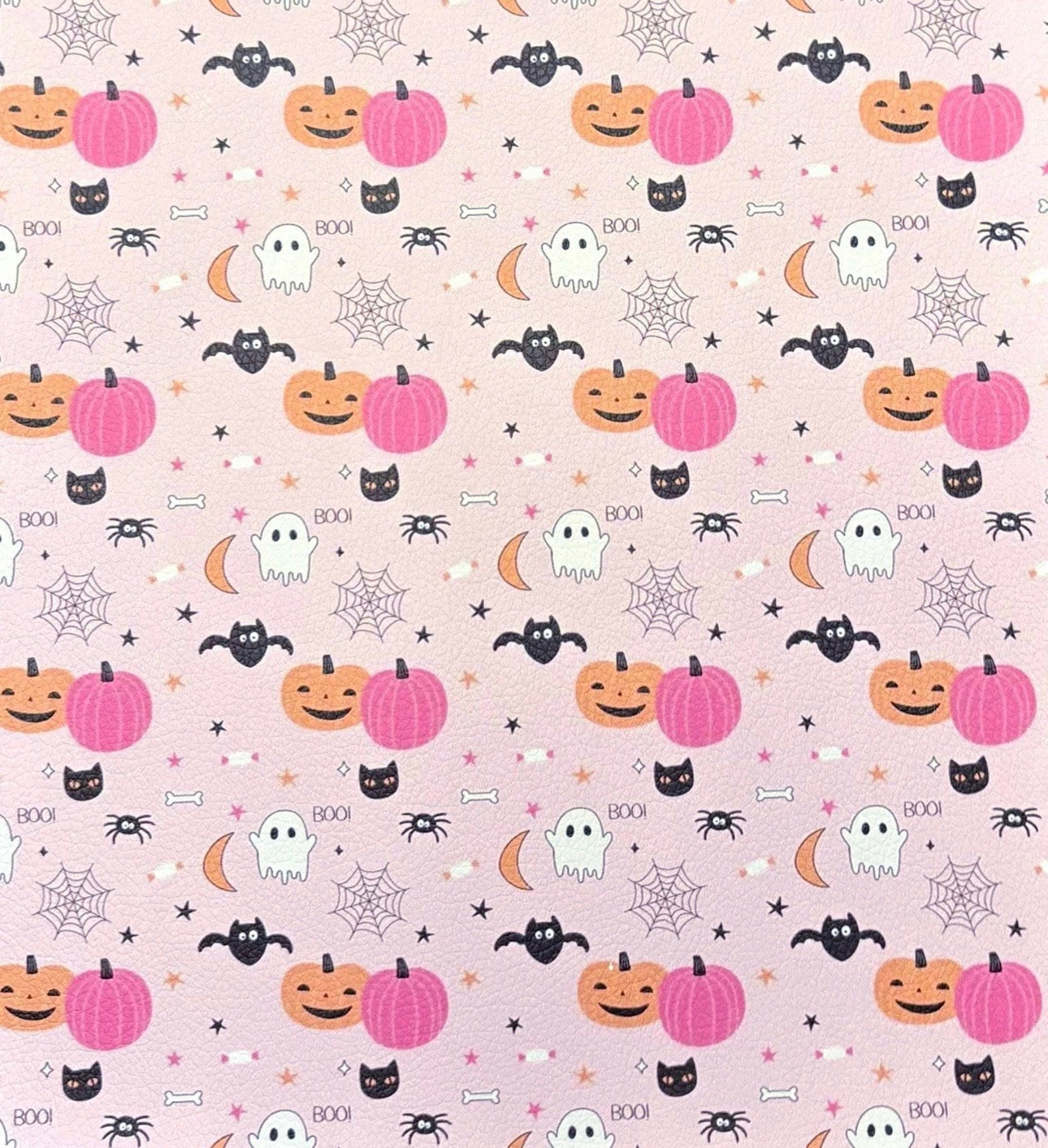 Retro Ghosts Faux Leather Sheets