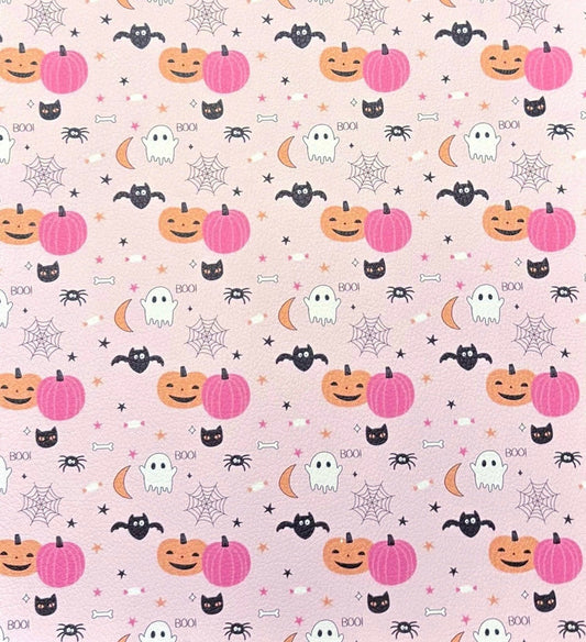 Retro Ghosts Faux Leather Sheets