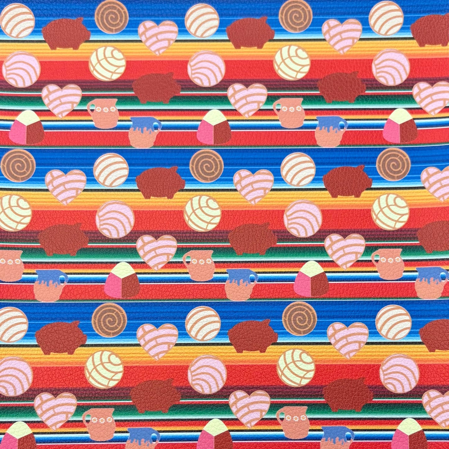 Serape Pan Dulce Faux Leather Sheets