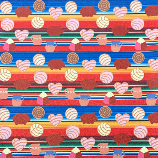 Serape Pan Dulce Faux Leather Sheets