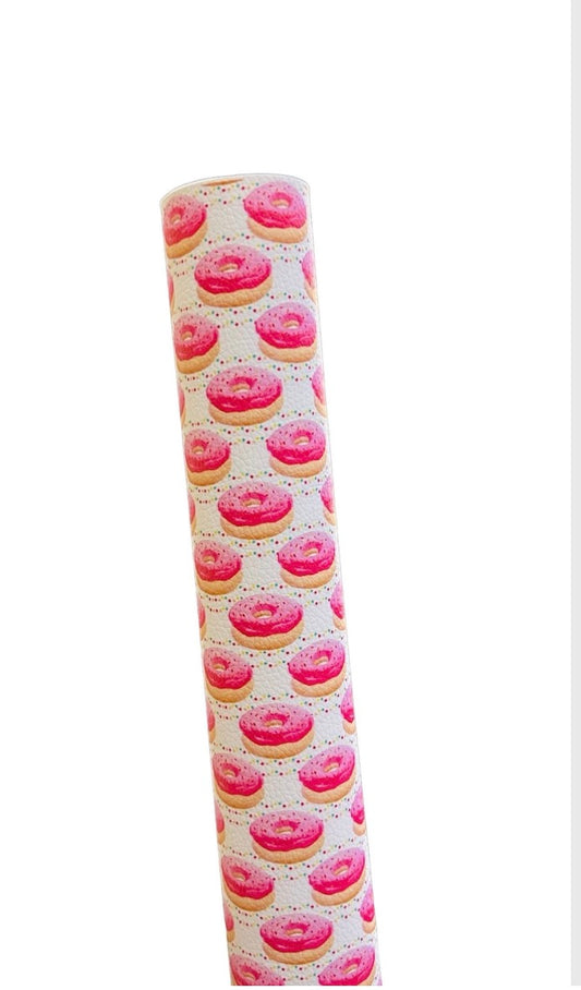 Sprinkled Donuts Faux Leather Sheets