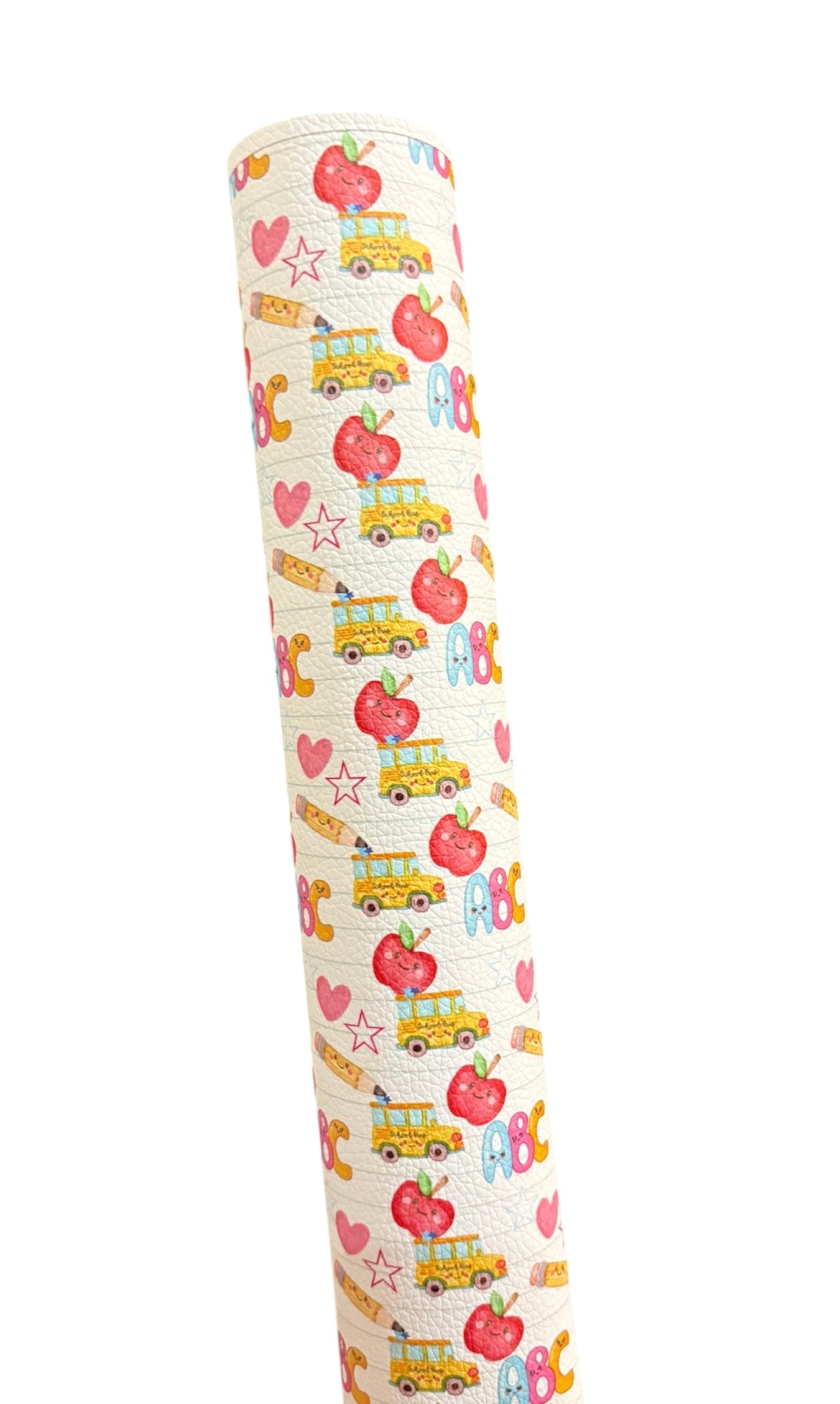 ABC School Bus Faux Leather Sheets