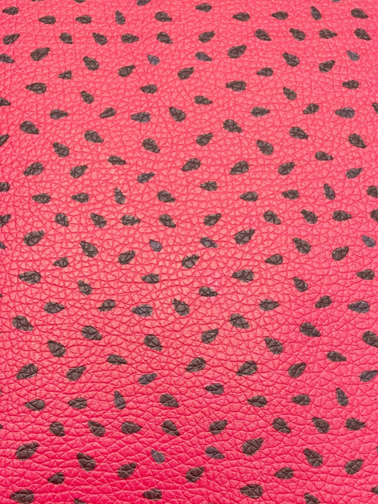 Watermelon Seeds Faux Leather Sheets