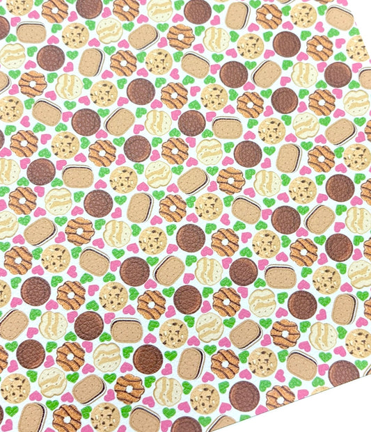 Cookie Themed Faux Leather Sheets