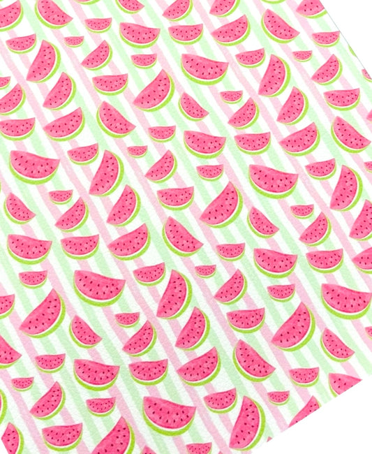 Watermelon Slices Faux Leather Sheets