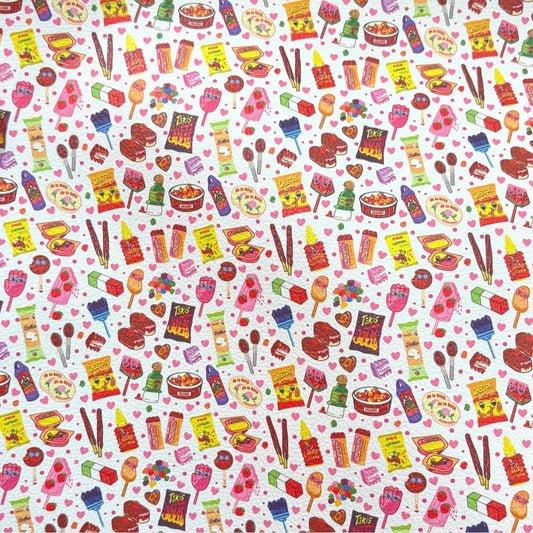 Mexican Snacks Faux Leather Sheets