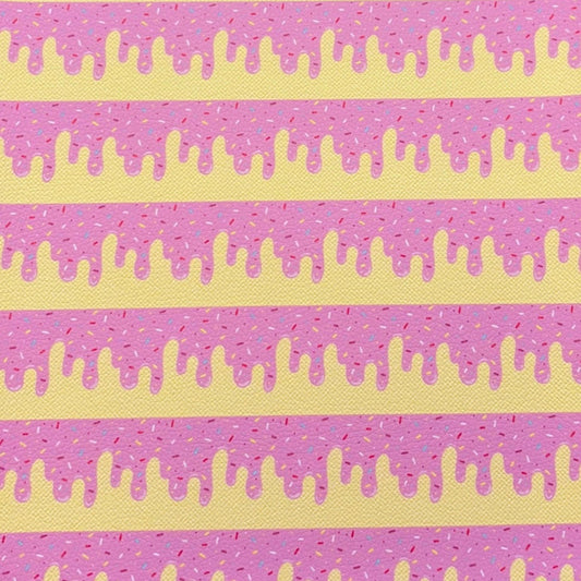Ice Cream Sprinkled Faux Leather Sheets