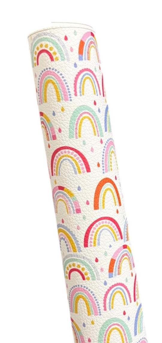 Boho Rainbows Faux Leather Sheets