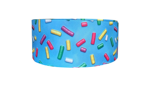 2” Blue Sprinkles Ribbon
