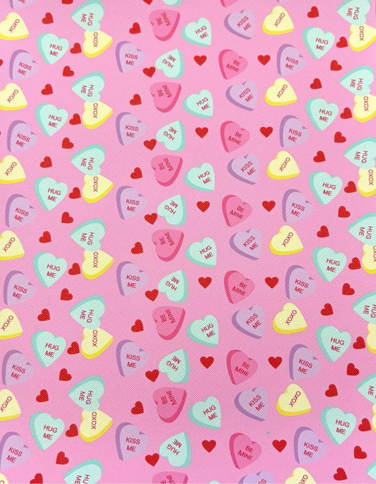 Valentines Faux Leather Sheets