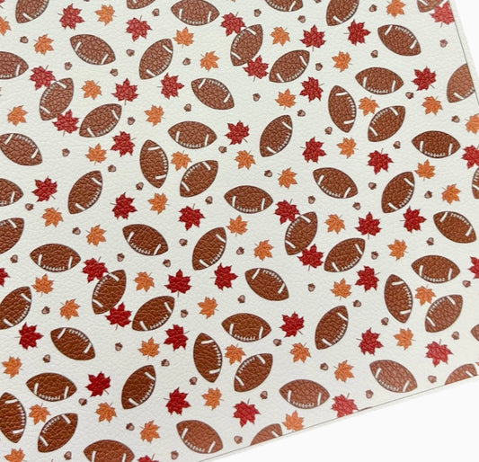 Fall Football Faux Leather Sheets