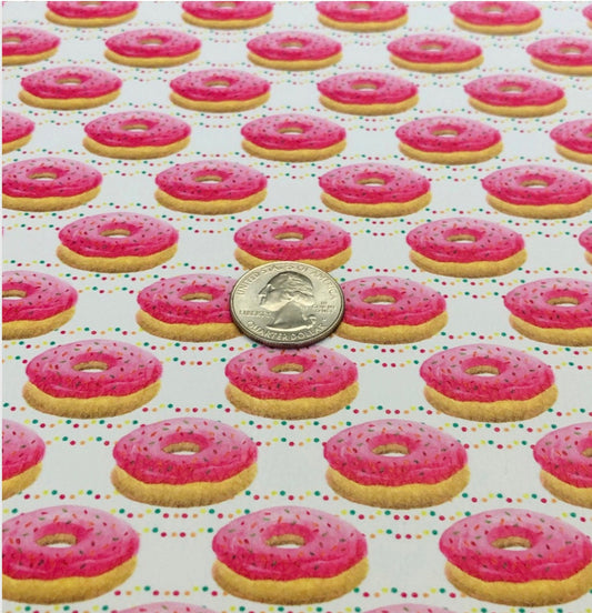Sprinkled Donuts Faux Leather Sheets