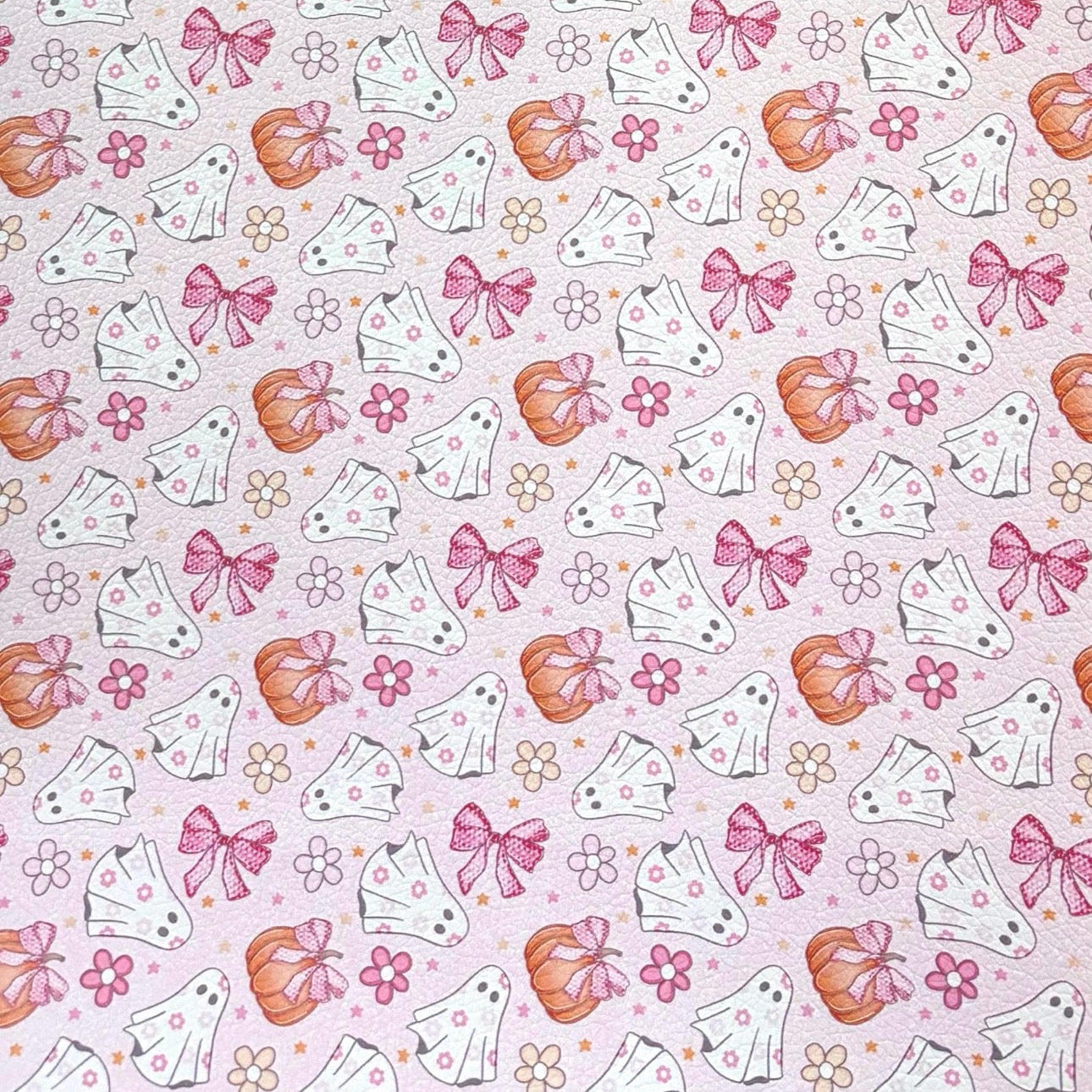 Ghosts and Pumpkin’s Faux Leather Sheets
