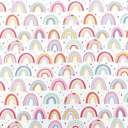Boho Rainbows Faux Leather Sheets
