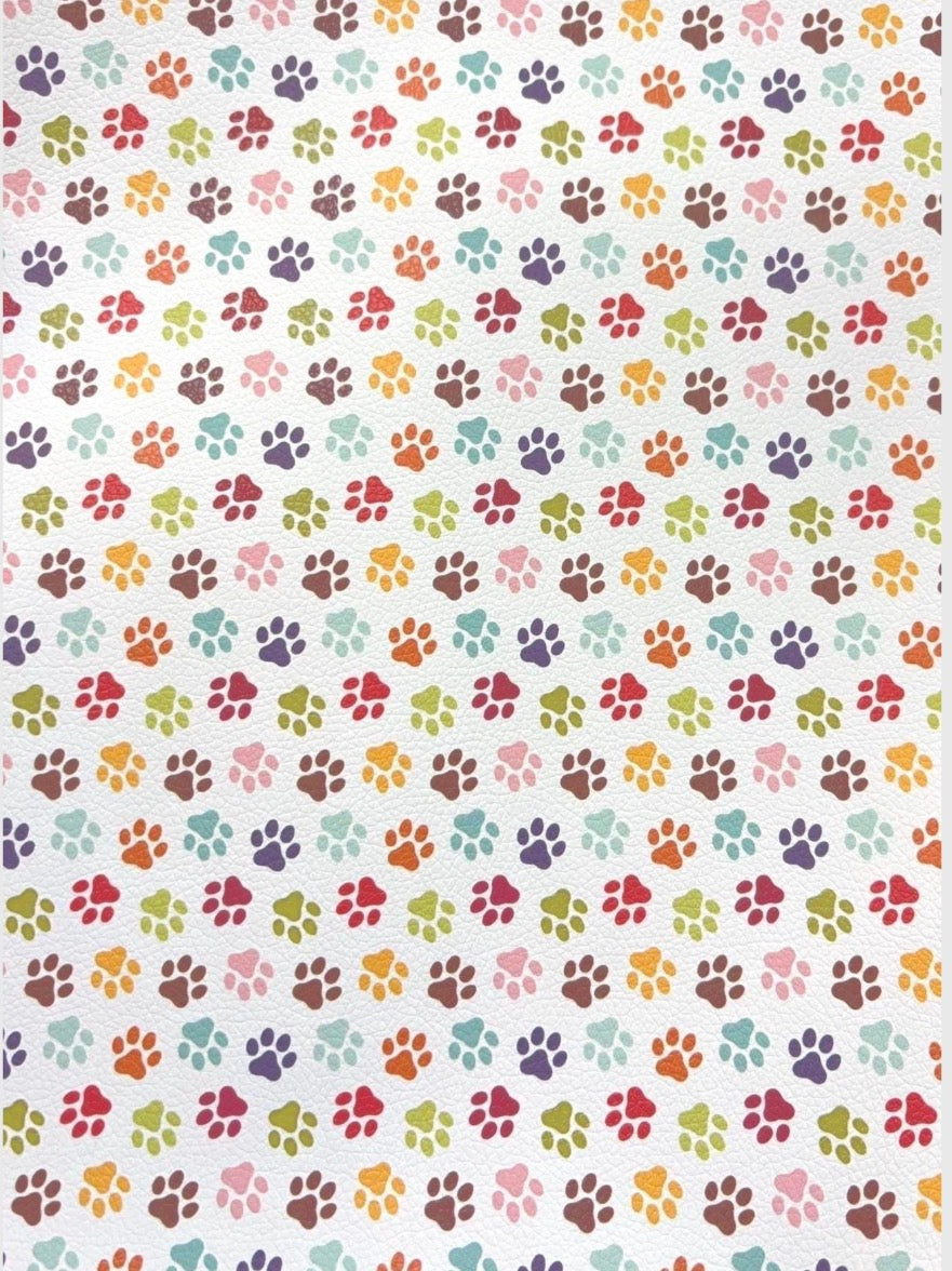 Dog Paws Faux Leather Sheets