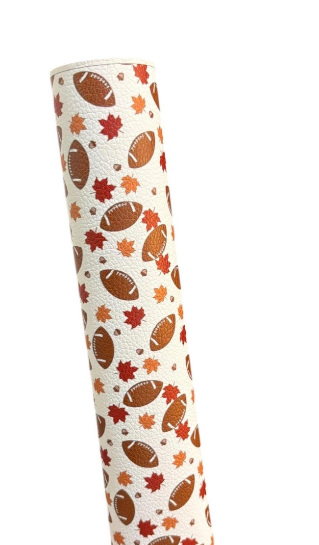 Fall Football Faux Leather Sheets