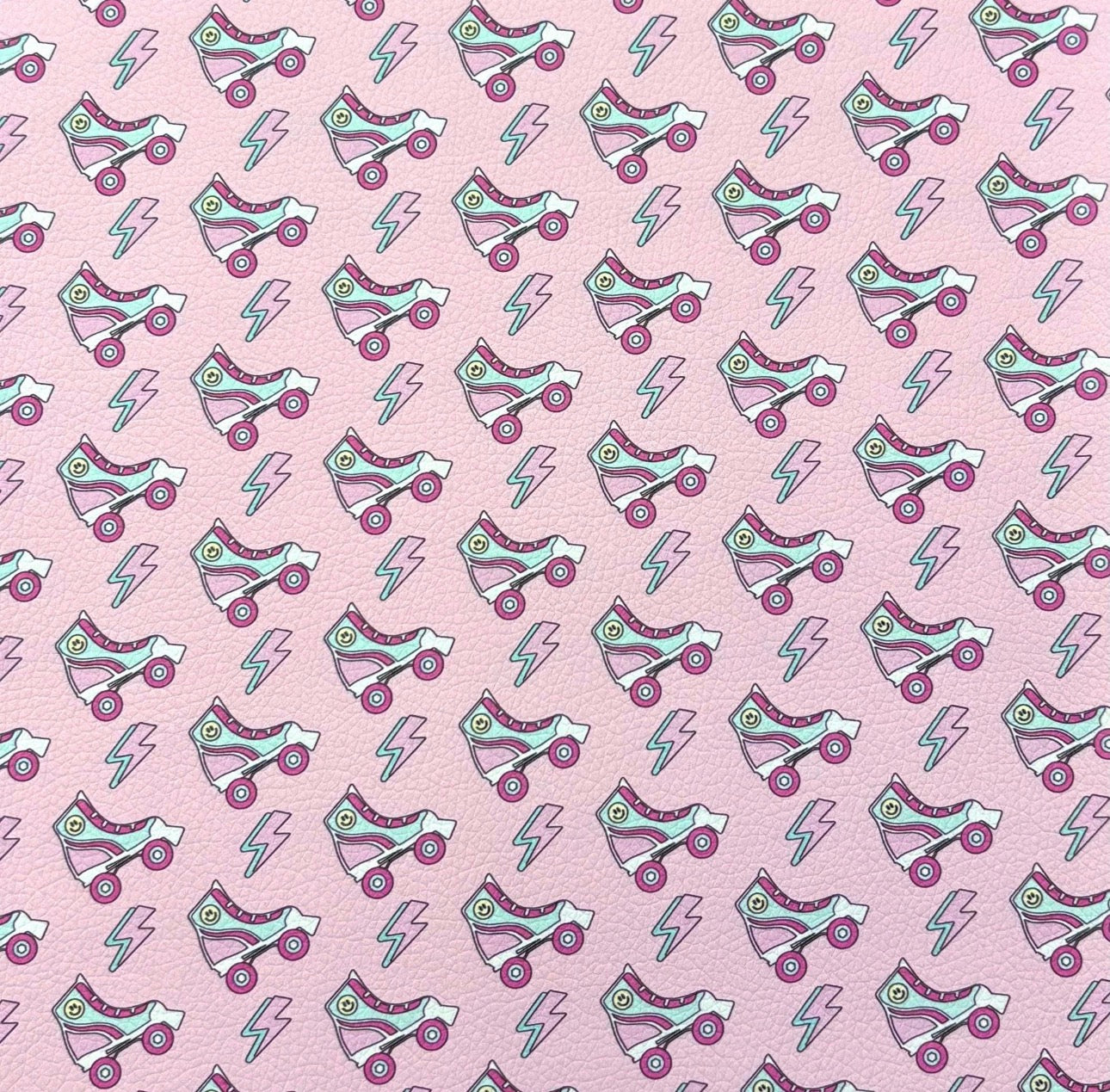 Retro Skates Faux Leather Sheets