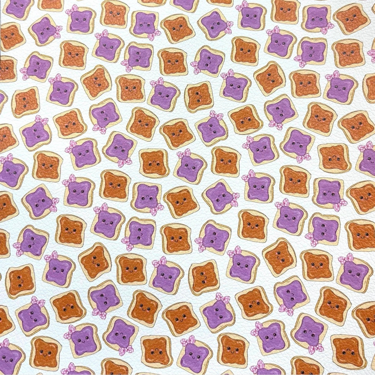 Peanut Butter and Jelly Faux Leather Sheets