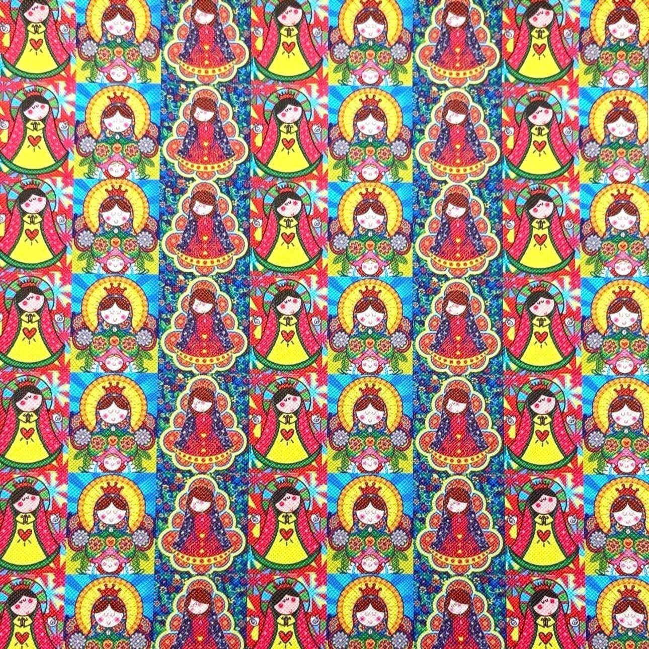 Virgencita Faux Leather Sheets