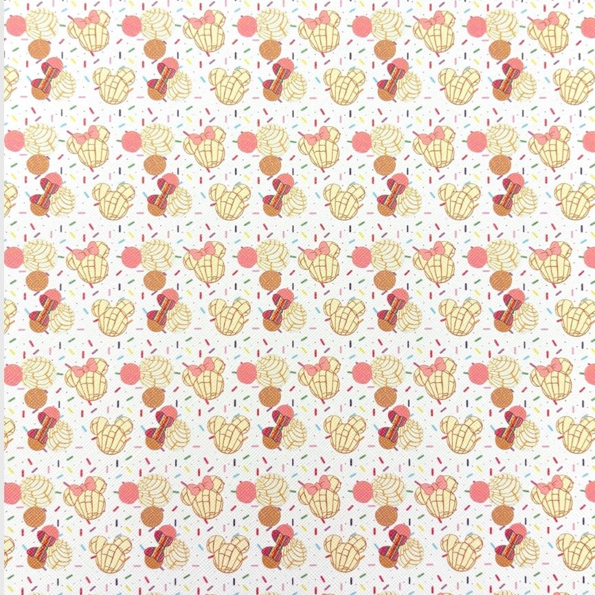 Concha Sprinkles Faux Leather Sheets