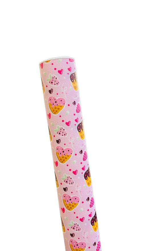 Waffle Hearts Faux Leather Sheets