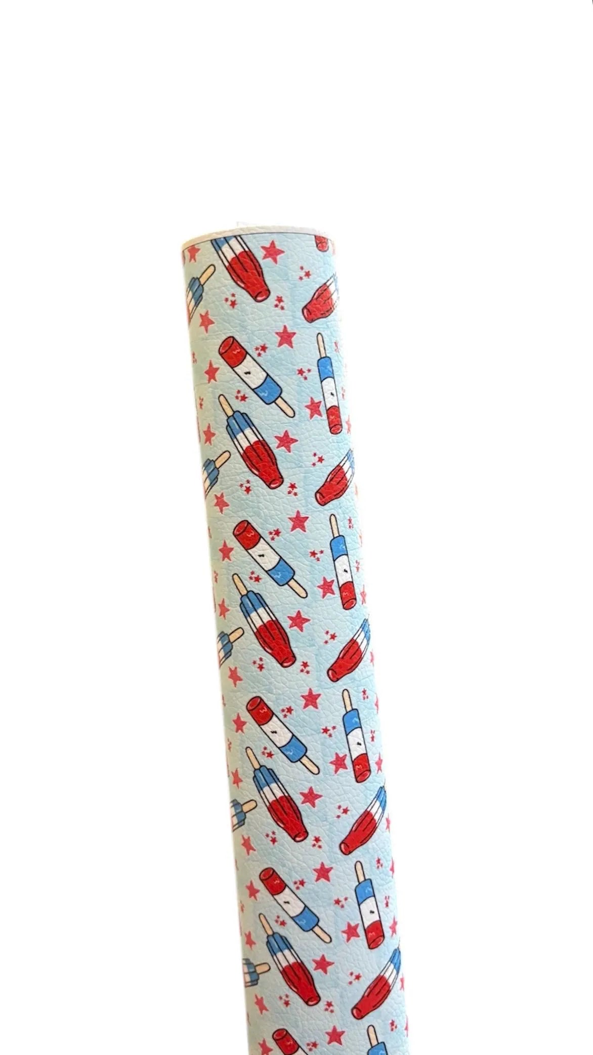 4th of July Rockets Faux Leather Sheets