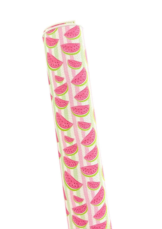 Watermelon Slices Faux Leather Sheets